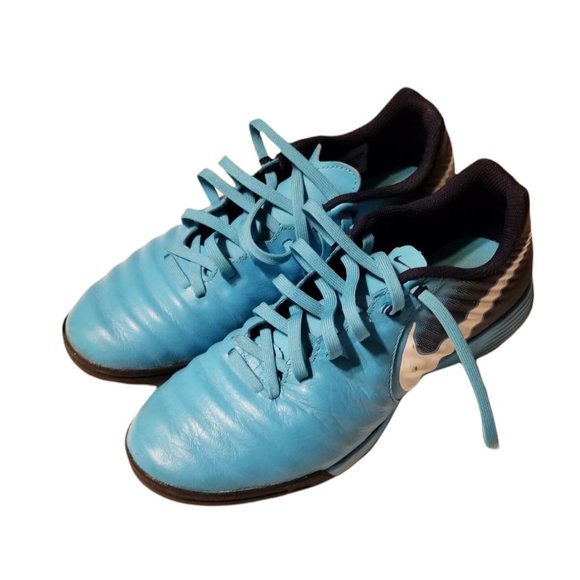Nike Like New Blue Turf Shoes- Boys/Mens Sz 7